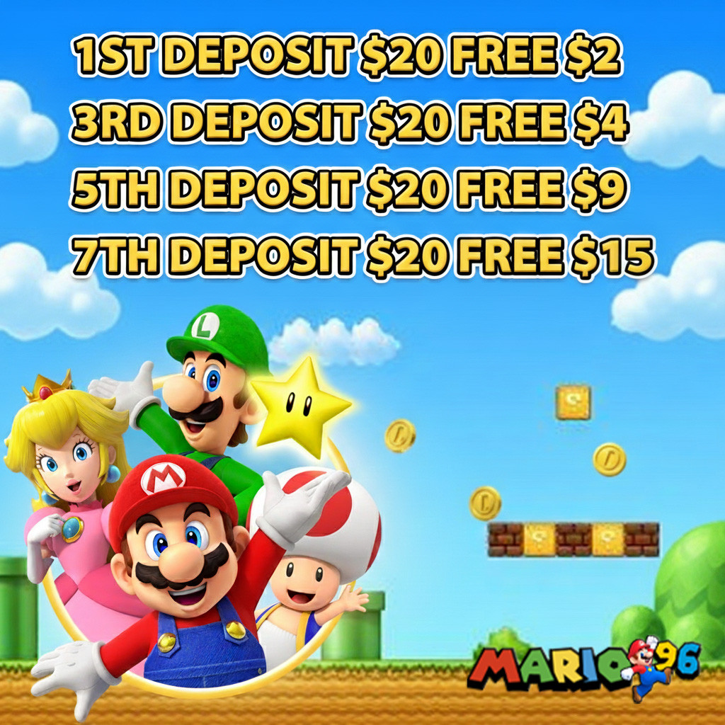 Mario96 Casino - Deposit Bonus Offers